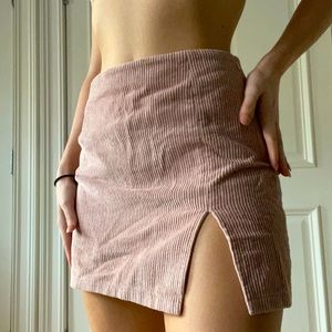 Pink Corduroy Princess Polly Mini Skirt